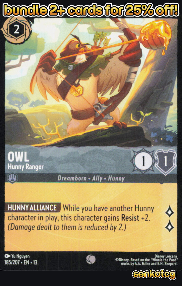 🎴 Owl - Hunny Ranger 185/204 Common Attack of the Vine! NM