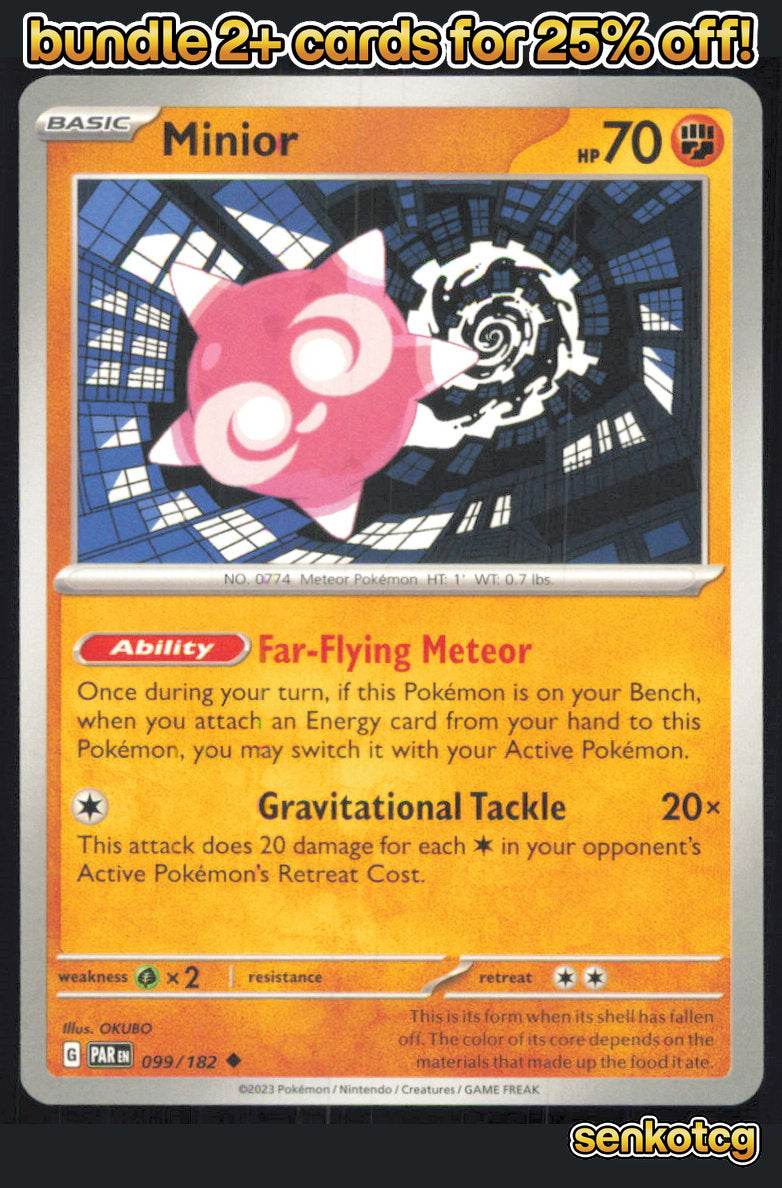 🎴 Minior 099/182 Uncommon Paradox Rift NM