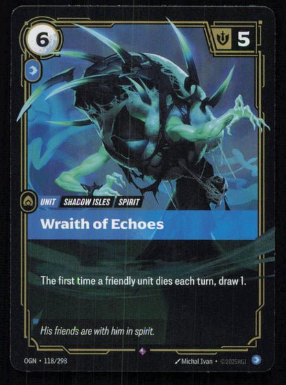 🎴 Wraith of Echoes 118/298 Rare Foil OGN Origins NM