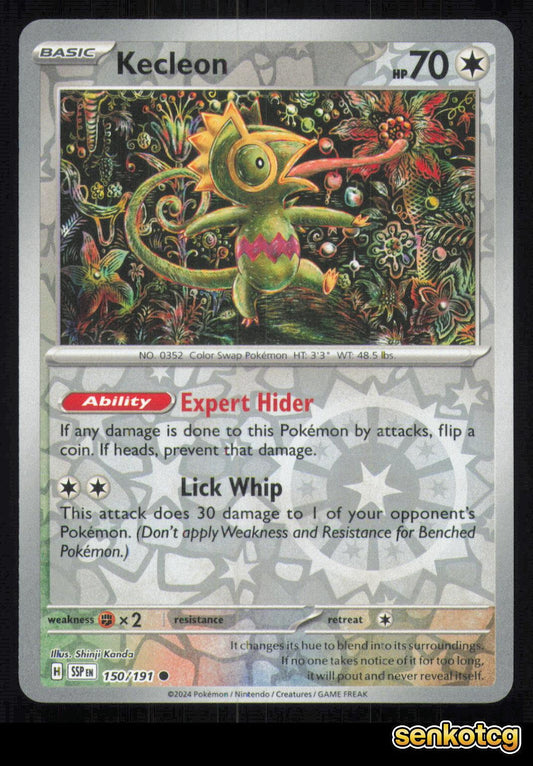 🎴 Kecleon 150/191 Reverse Holo Surging Sparks NM 🎨 Kanda