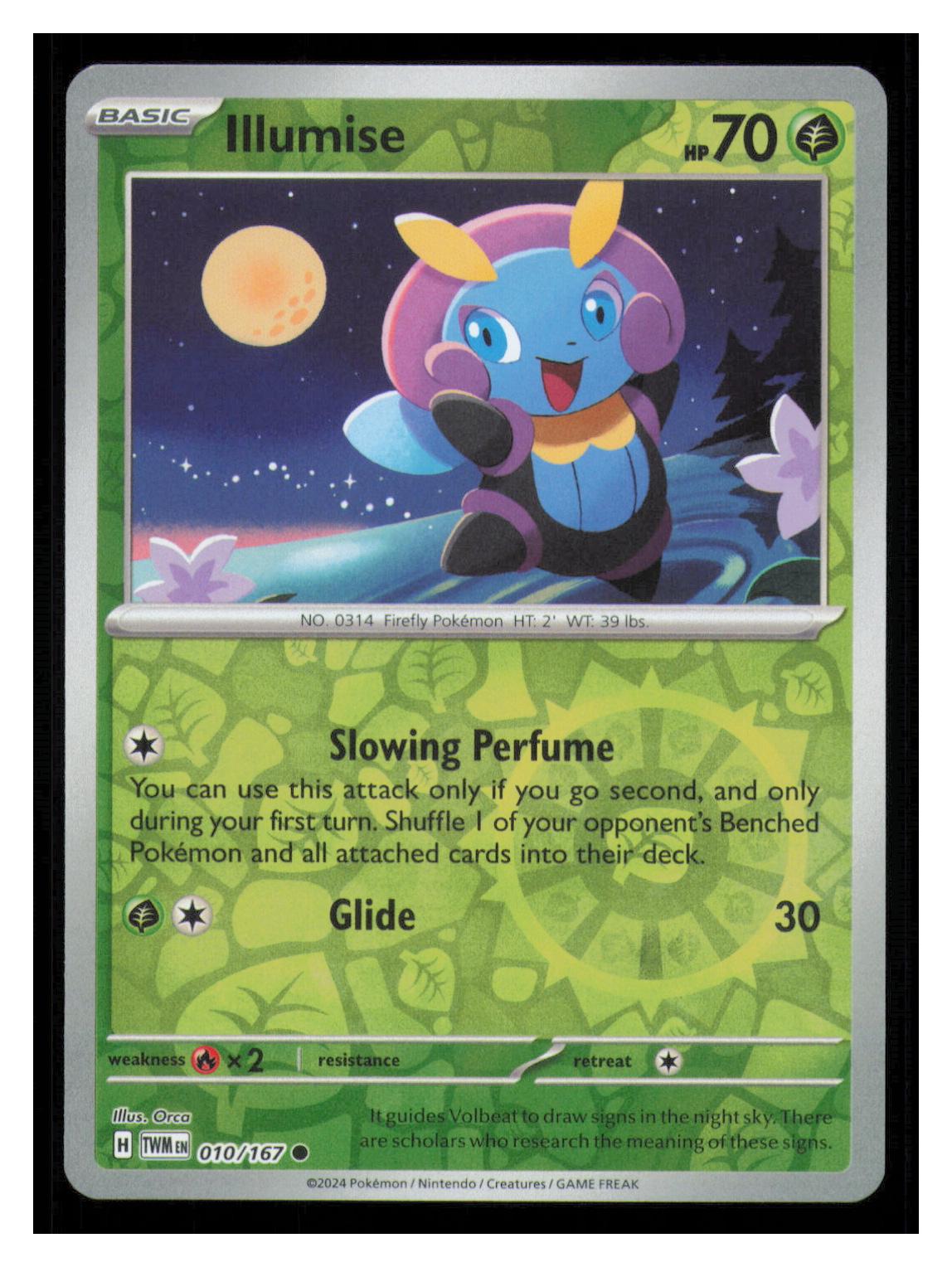 🎴 Illumise 010/167 Reverse Holo Twilight Masquerade NM 🎨 Orca