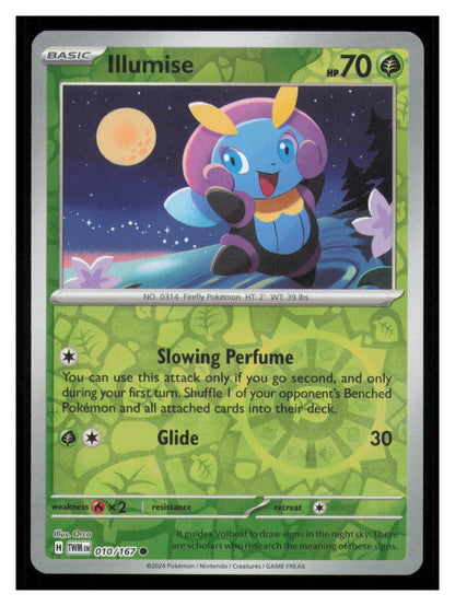 🎴 Illumise 010/167 Reverse Holo Twilight Masquerade NM 🎨 Orca