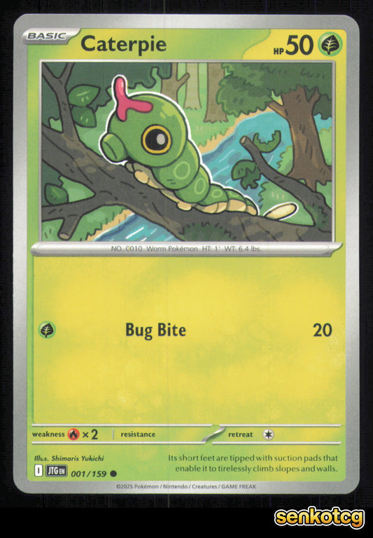 🎴 Caterpie 001/159 Journey Together NM 🎨 Yukichi
