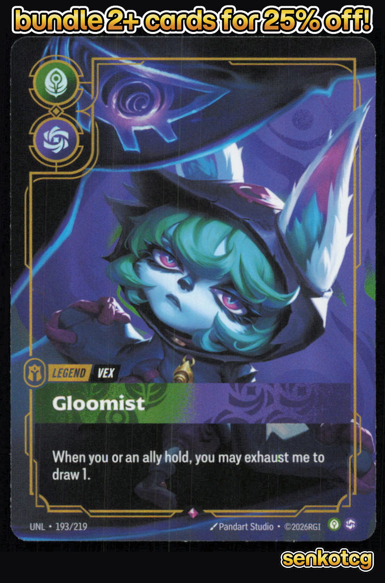 🎴 Vex - Gloomist 193/219 Rare Foil Unleashed NM