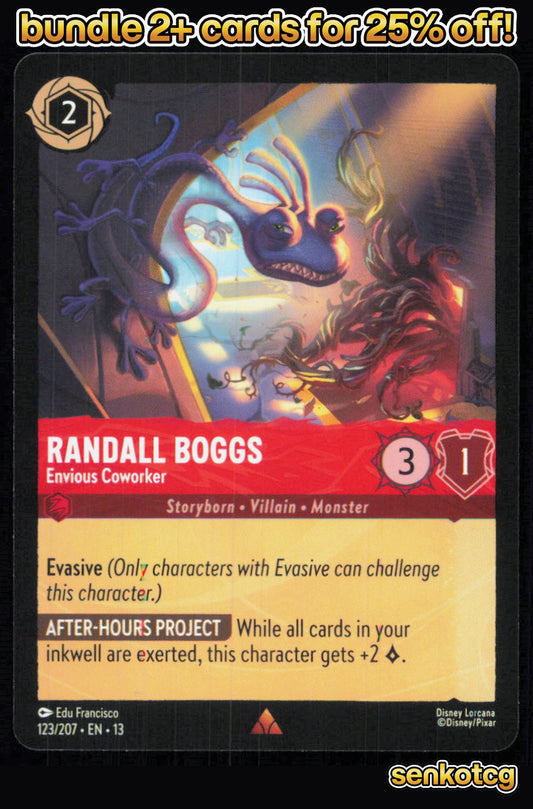 🎴 Randall Boggs - Envious Coworker 123/204 Rare Attack of the Vine! NM