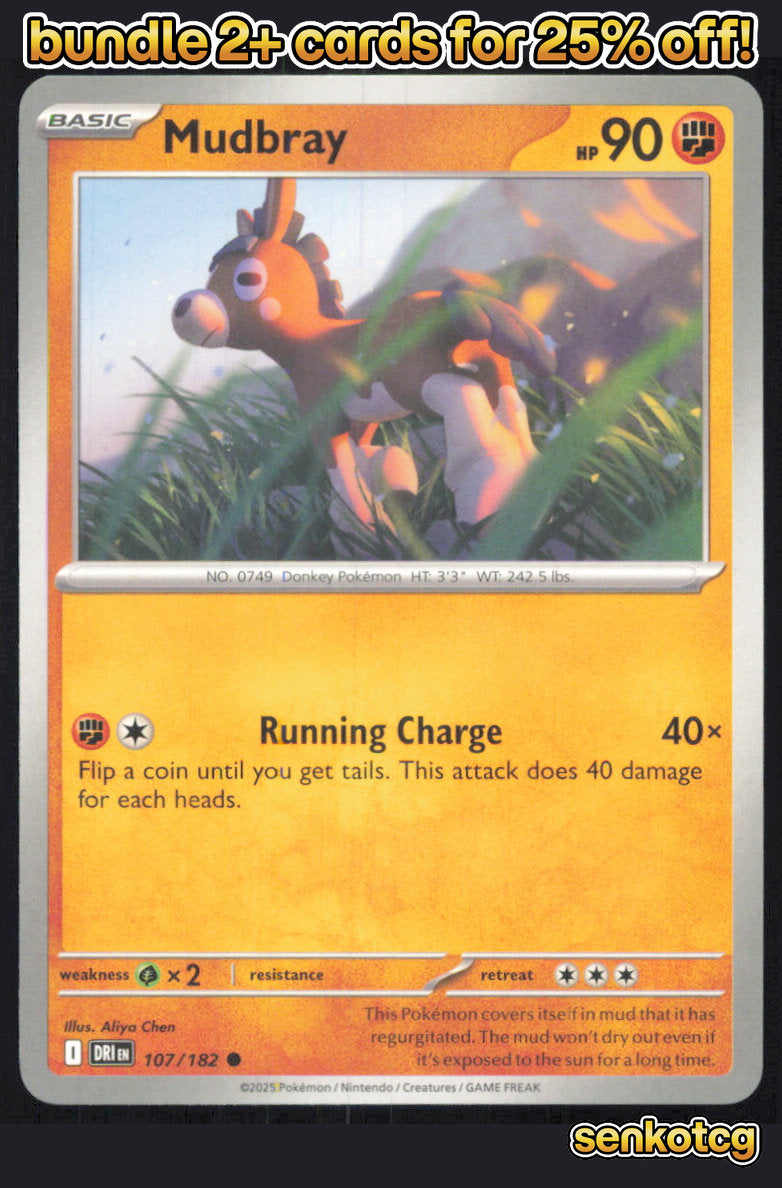 🎴 Mudbray 107/182 Common Destined Rivals NM