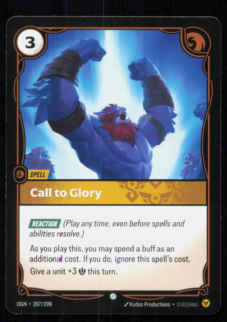 🎴 Call to Glory 207/298 Common OGN Origins NM