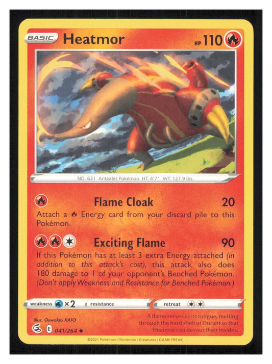 🎴 Heatmor 041/264 Uncommon Fusion Strike NM