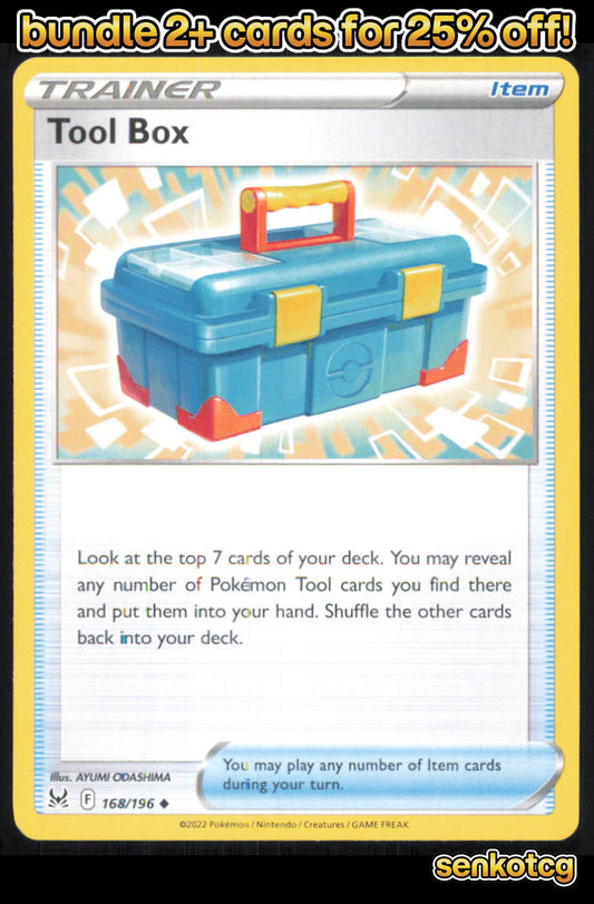 🎴 Tool Box 168/196 Uncommon Lost Origin NM