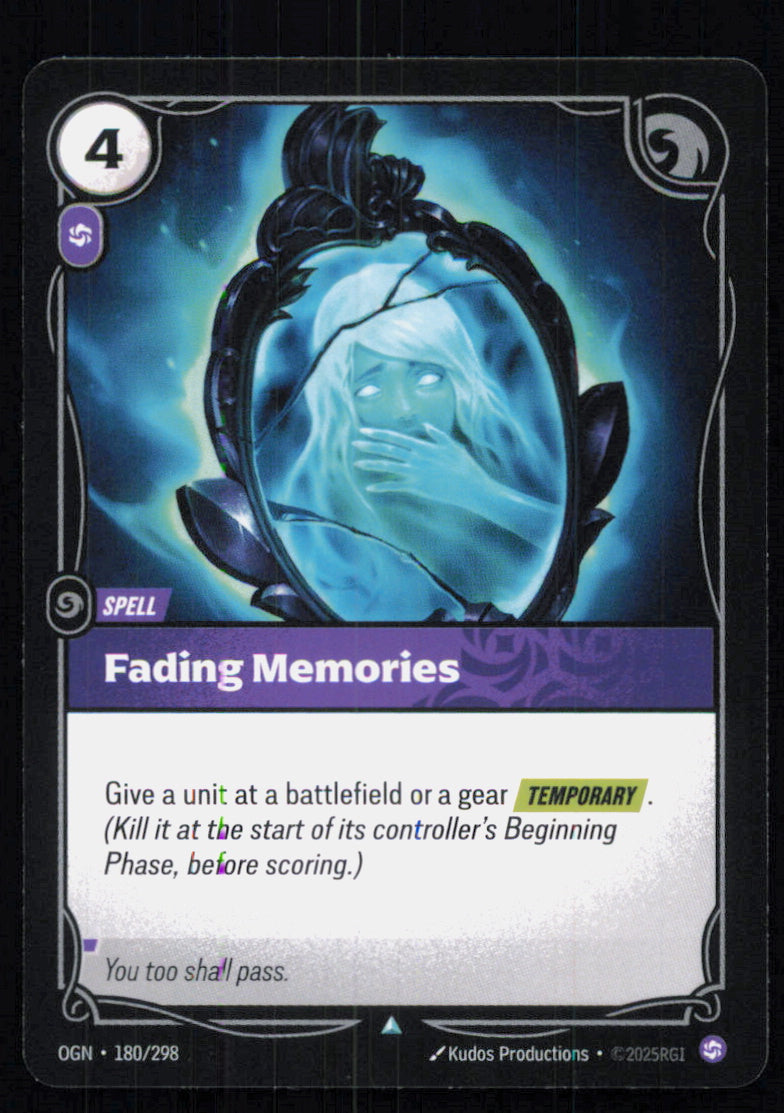 🎴 Fading Memories 180/298 Uncommon OGN Origins NM