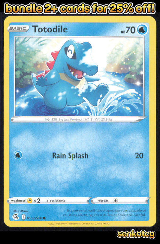 🎴 Totodile 055/264 Common Fusion Strike NM