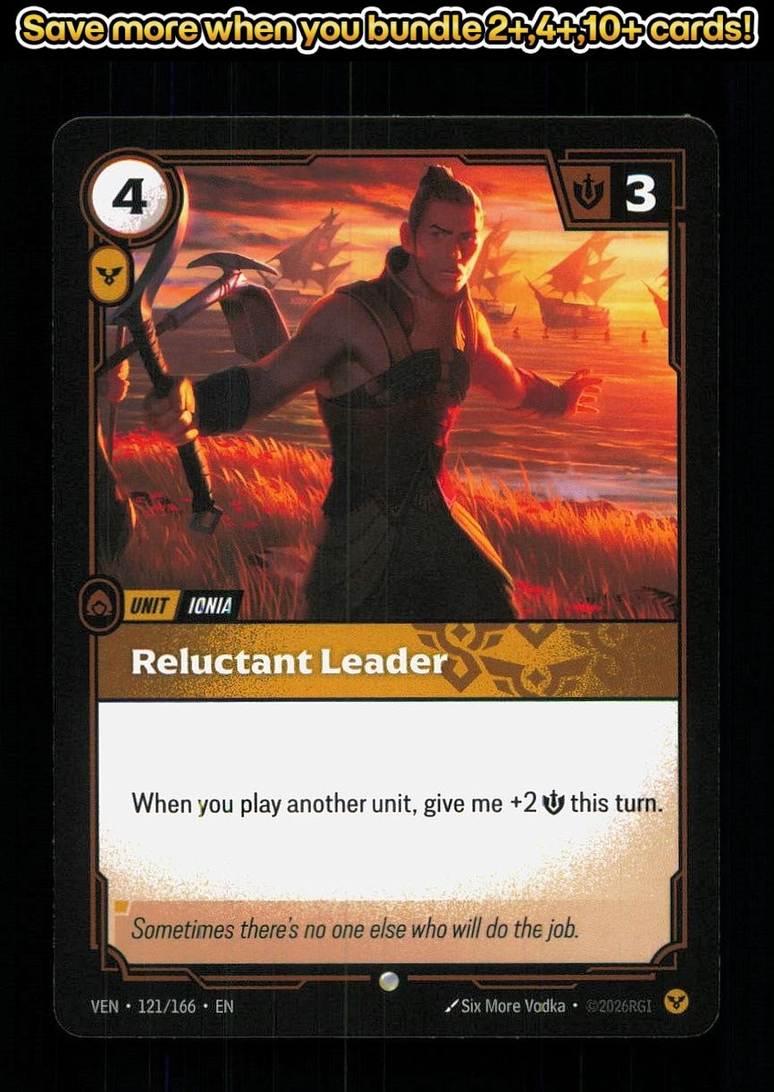 🎴 Reluctant Leader 121/166 Common Vendetta NM 🎨 Vodka