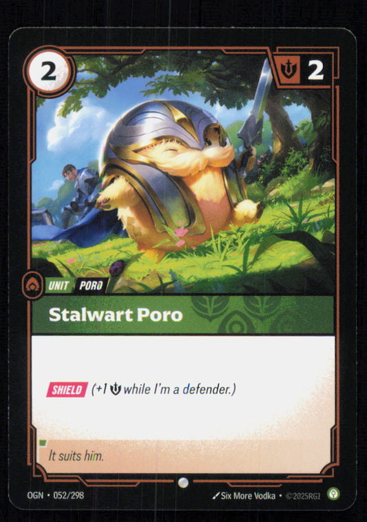 🎴 Stalwart Poro 052/298 Common OGN Origins NM
