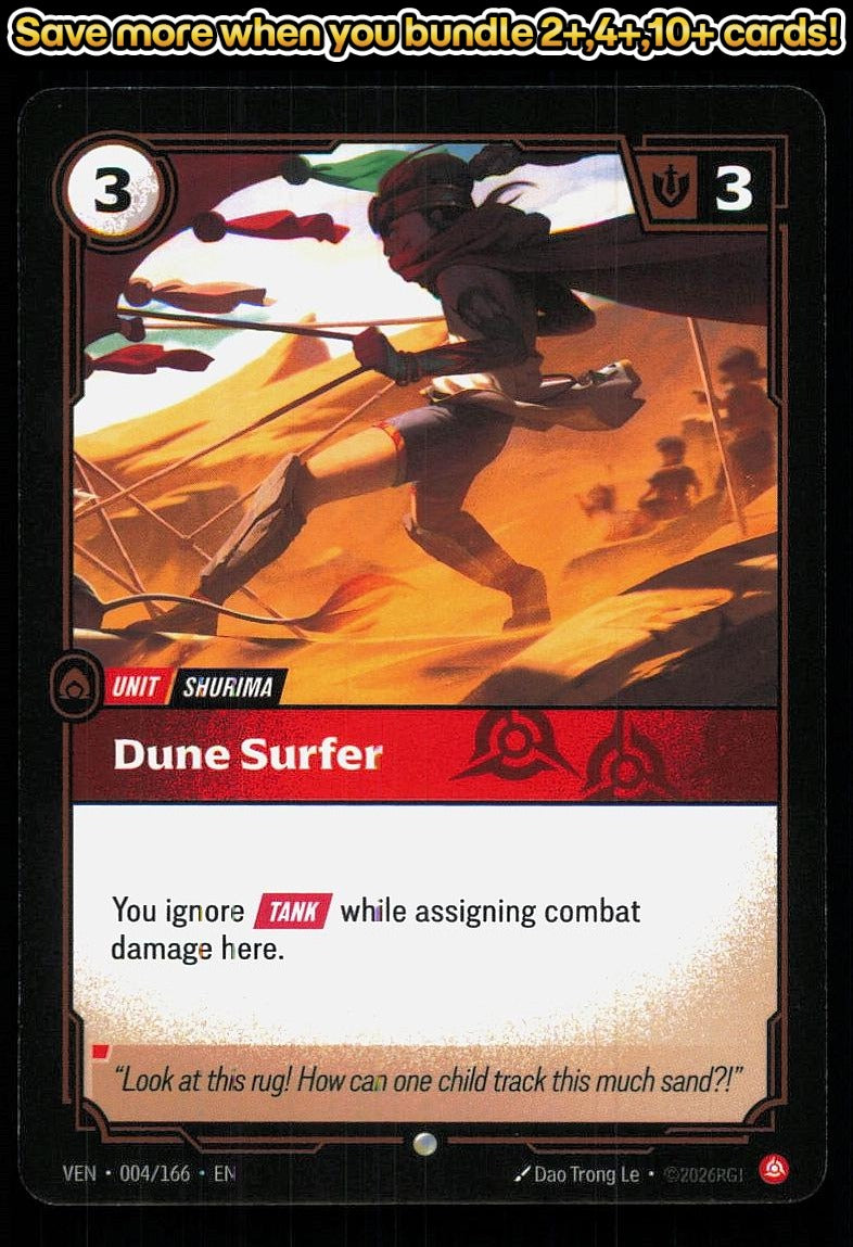 🎴 Dune Surfer 004/166 Common Vendetta NM 🎨 Le