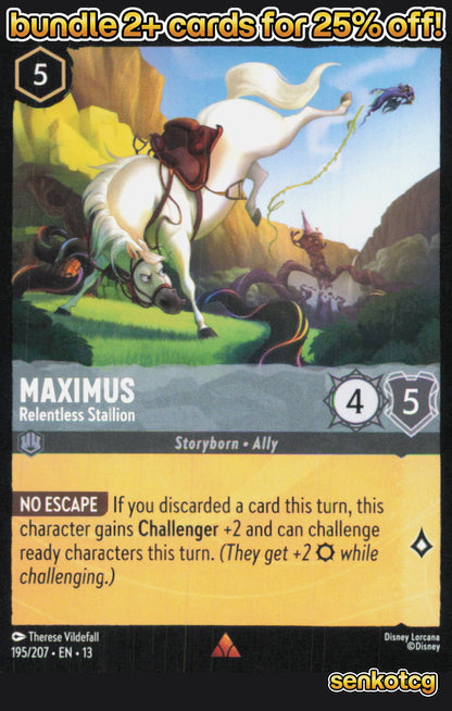 🎴 Maximus - Relentless Stallion 195/204 Rare Attack of the Vine! NM
