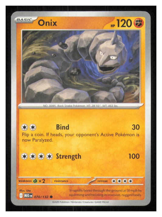 🎴 Onix 070/132 Common Mega Evolution NM