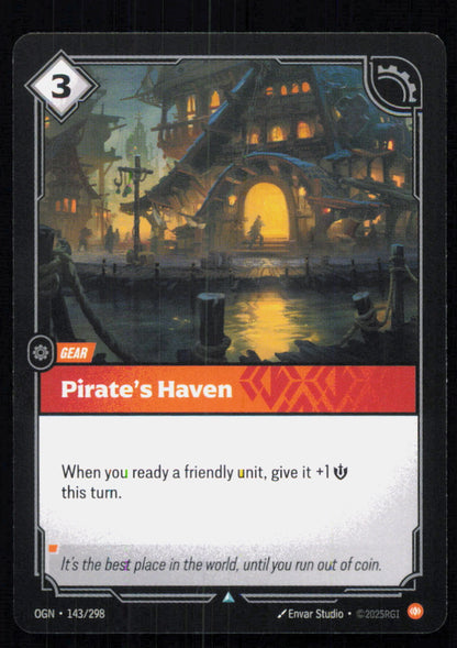 🎴 Pirate's Haven 143/298 Uncommon OGN Origins NM