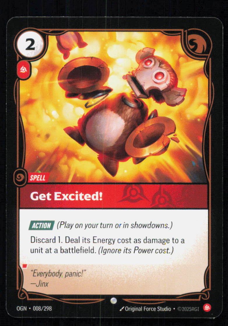 🎴 Get Excited! 008/298 Common OGN Origins NM