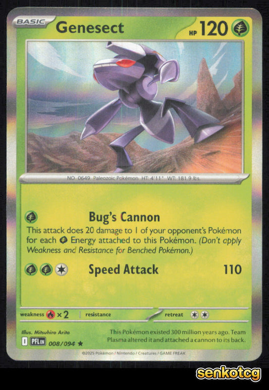 🎴 Genesect 008/094 Rare Phantasmal Flames NM