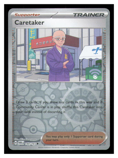 🎴 Caretaker 144/167 Reverse Holo Twilight Masquerade NM 🎨 Komayama