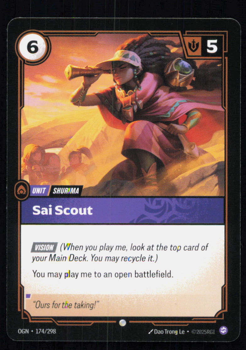 🎴 Sai Scout 174/298 Common OGN Origins NM