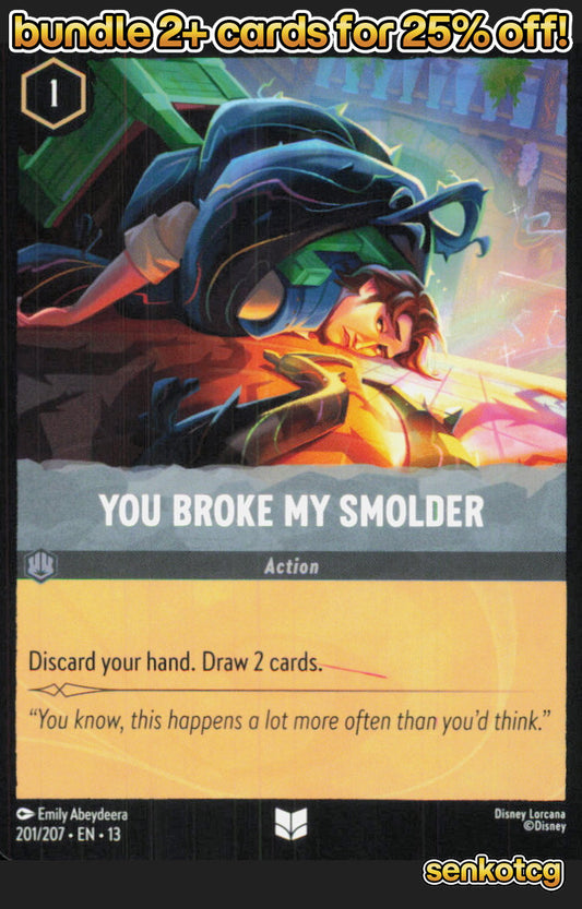 🎴 You Broke My Smolder 201/204 Uncommon Attack of the Vine! NM