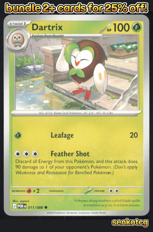 🎴 Dartrix 011/088 Common Perfect Order NM 🎨 aspara