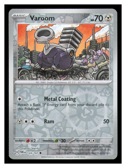 🎴 Varoom 124/167 Reverse Holo Twilight Masquerade NM 🎨 Negishi