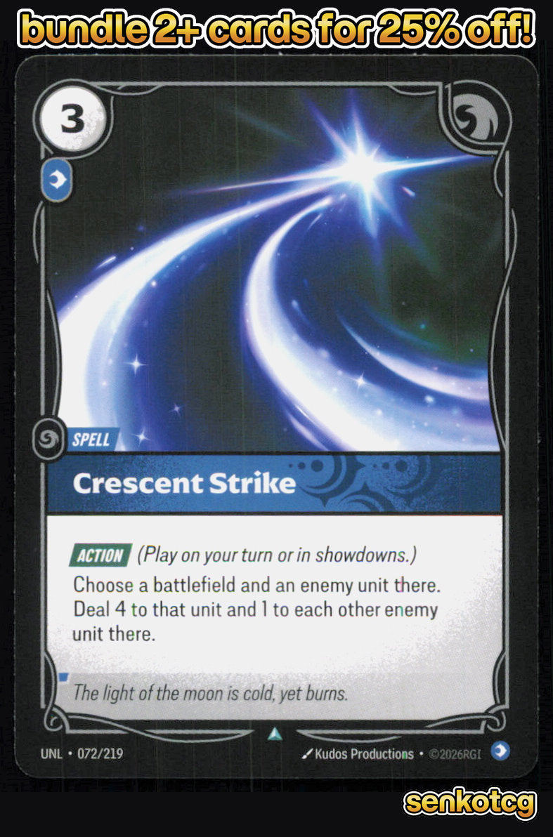 🎴 Crescent Strike 072/219 Uncommon Unleashed NM