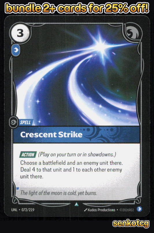 🎴 Crescent Strike 072/219 Uncommon Unleashed NM
