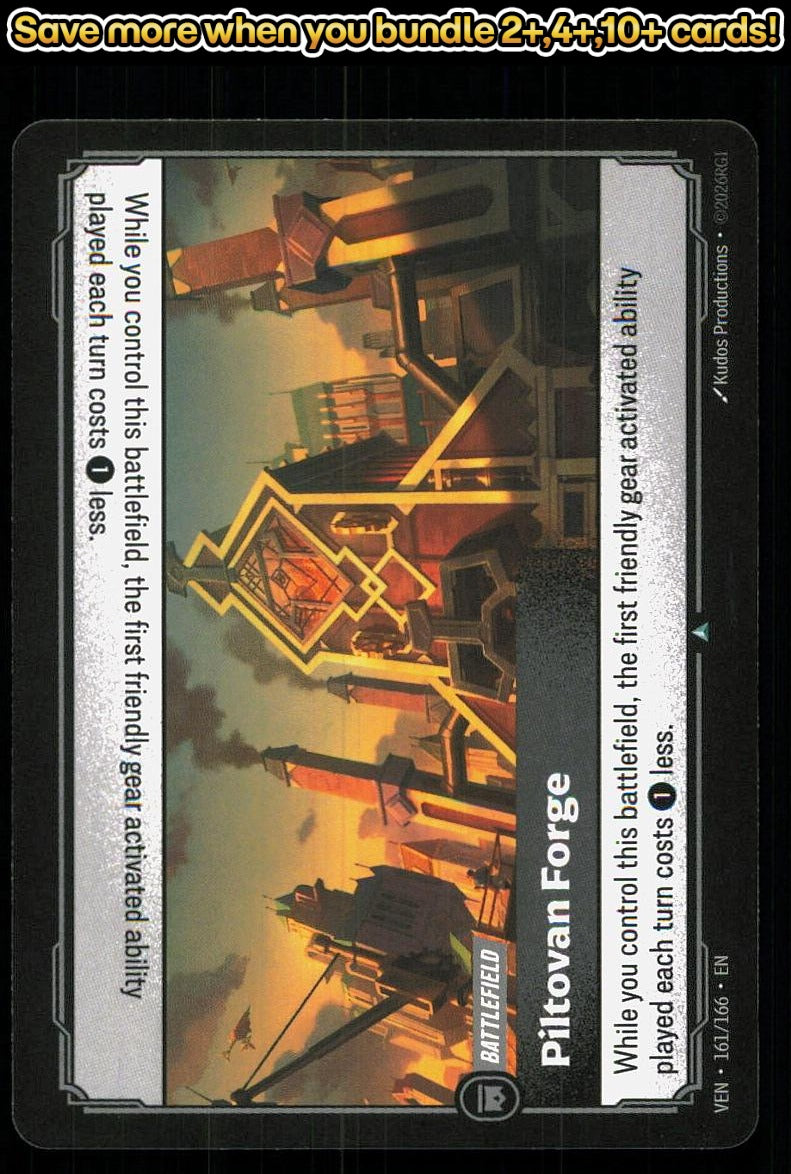 🎴 Piltovan Forge 161/166 Uncommon Vendetta NM 🎨 Productions
