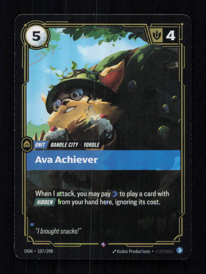 🎴 Ava Achiever 107/298 Rare Foil OGN Origins NM