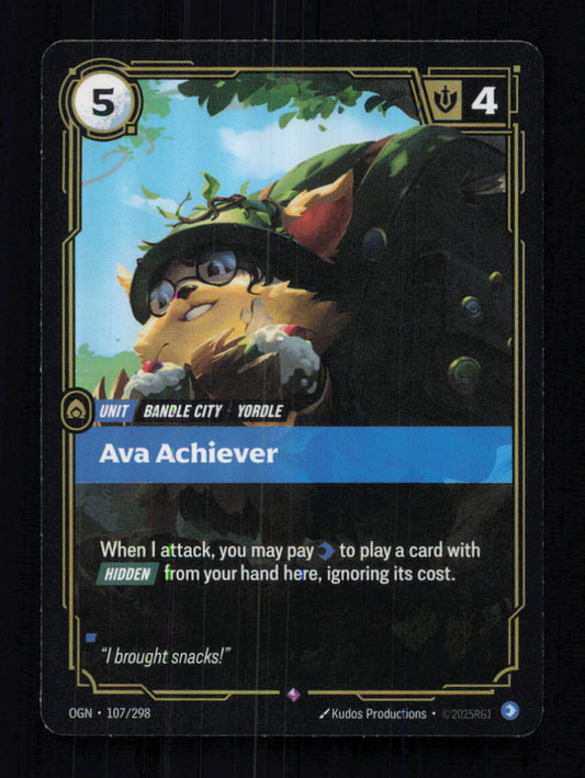 🎴 Ava Achiever 107/298 Rare Foil OGN Origins NM