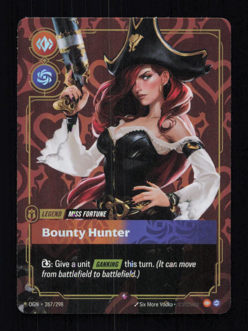 🎴 Miss Fortune Bounty Hunter 267/298 Rare Foil OGN Origins NM