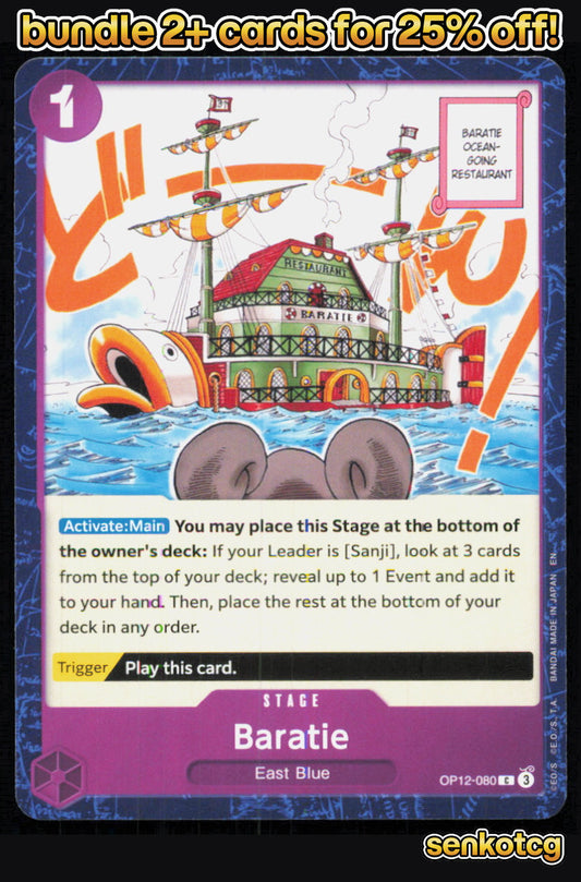 🎴 Baratie OP12-080 Common Legacy of the Master NM