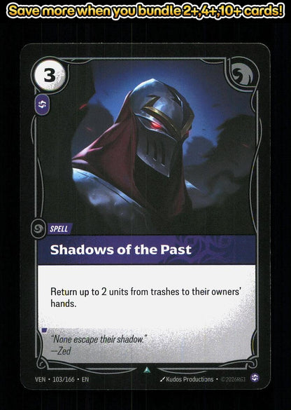 🎴 Shadows of the Past 103/166 Uncommon Vendetta NM 🎨 Productions