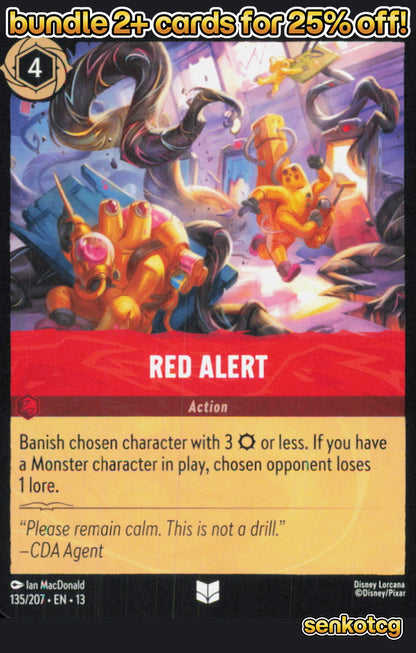 🎴 Red Alert 135/204 Uncommon Attack of the Vine! NM