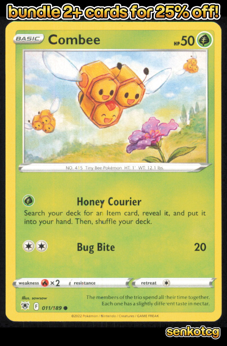 🎴 Combee 011/189 Common Astral Radiance NM