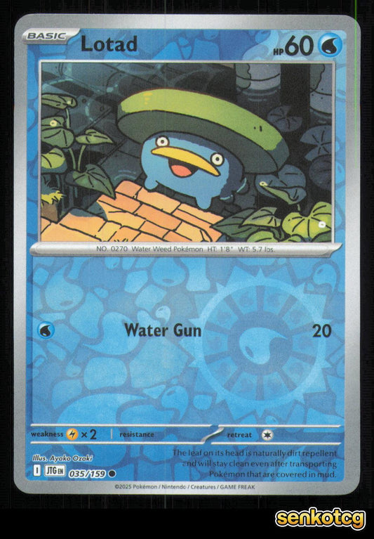 🎴 Lotad 035/159 Reverse Holo Journey Together NM 🎨 Ozaki