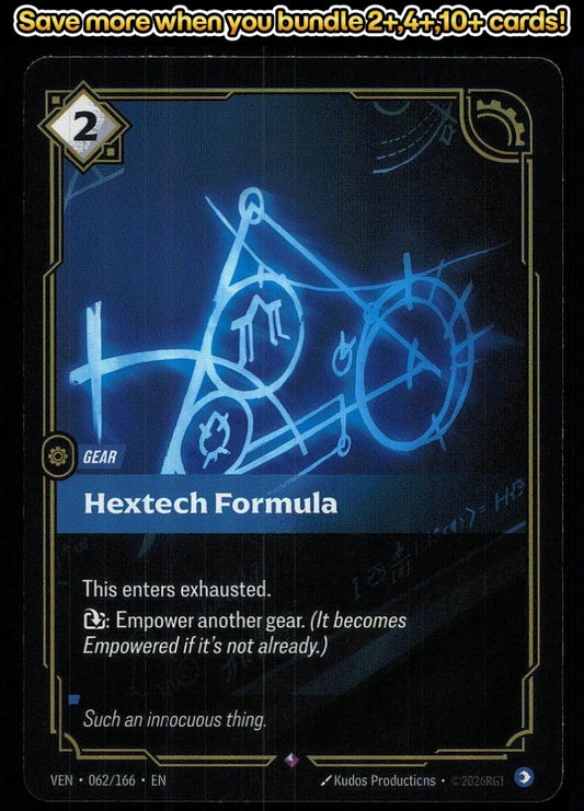🎴 Hextech Formula 062/166 Rare Foil Vendetta NM 🎨 Productions