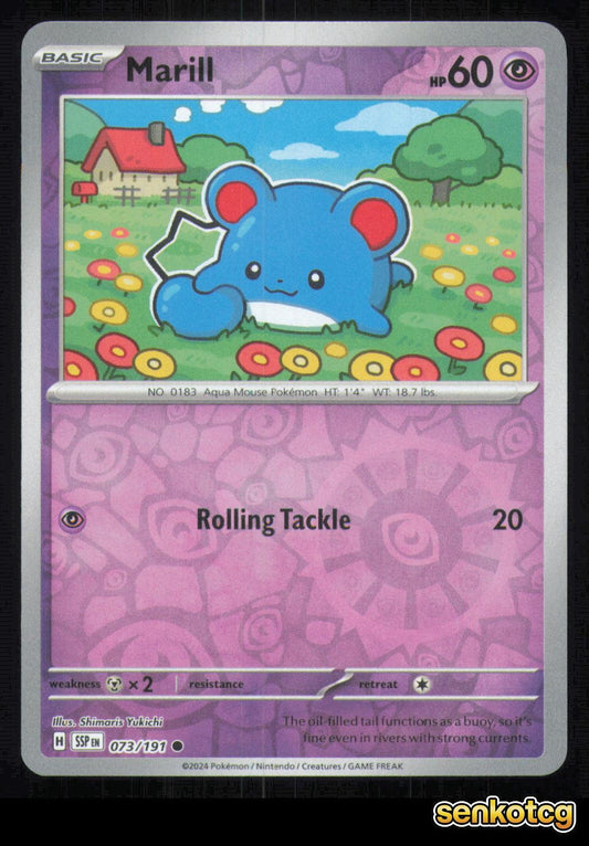 🎴 Marill 073/191 Reverse Holo Surging Sparks NM 🎨 Yukichi