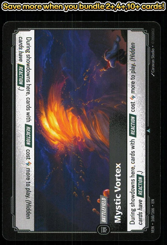 🎴 Mystic Vortex 160/166 Uncommon Vendetta NM 🎨 Studio