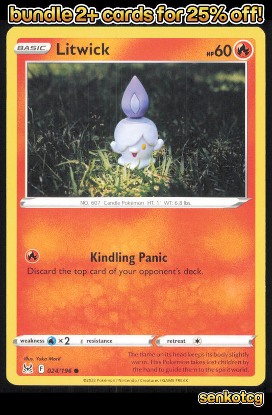 🎴 Litwick 024/196 Common Lost Origin NM