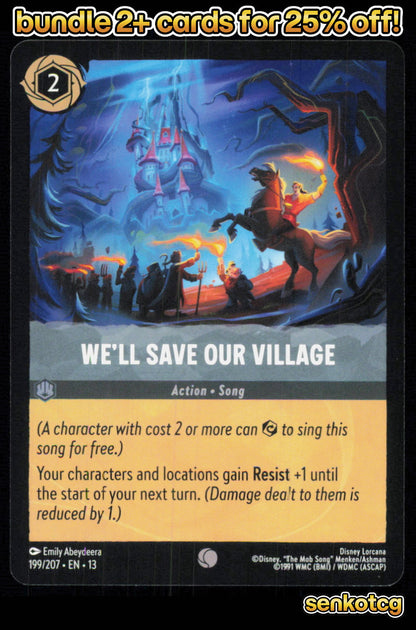 🎴 We'll Save Our Village 199/204 Common Attack of the Vine! NM