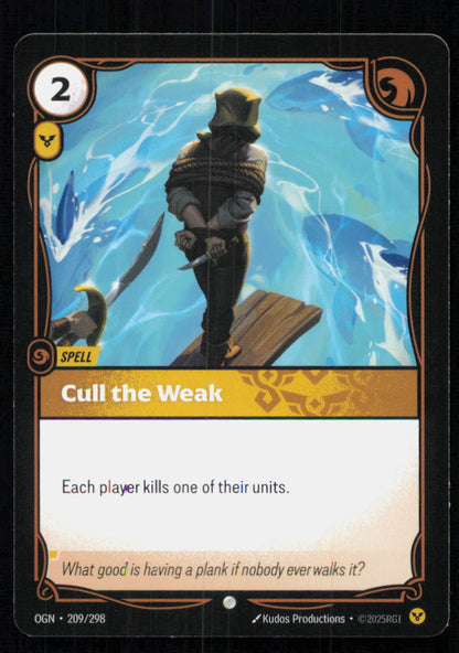 🎴 Cull the Weak 209/298 Common OGN Origins NM
