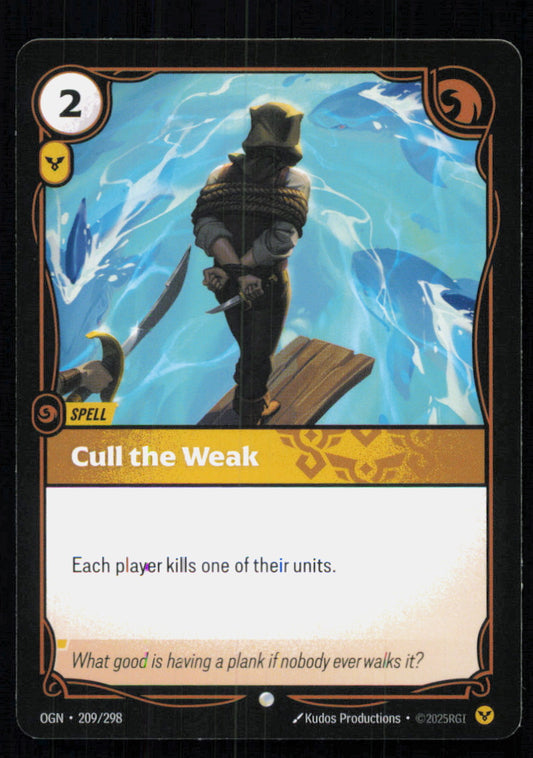 🎴 Cull the Weak 209/298 Common OGN Origins NM