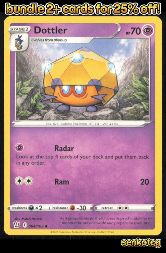 🎴 Dottler 064/163 Uncommon Battle Styles NM