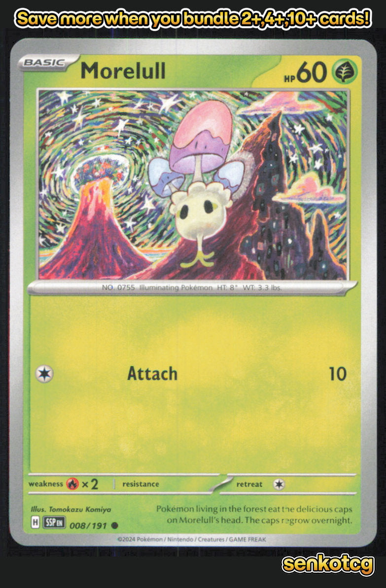 🎴 Morelull 008/191 Common Surging Sparks NM 🎨 Komiya