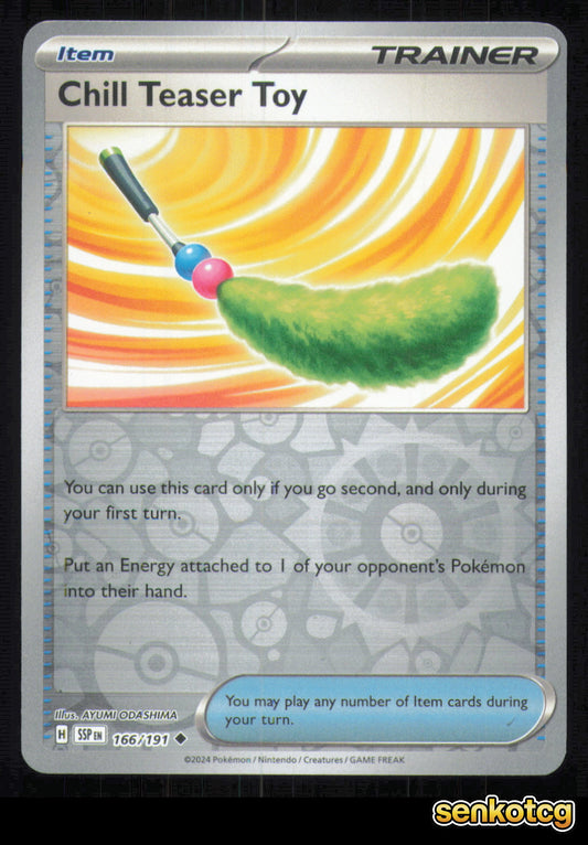 🎴 Chill Teaser Toy 166/191 Reverse Holo Surging Sparks NM 🎨 ODASHIMA