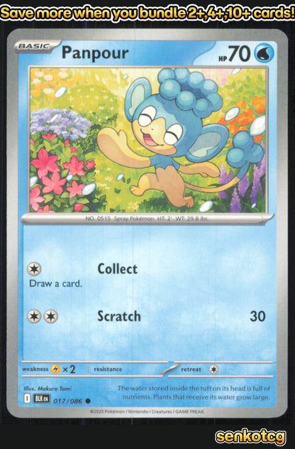 🎴 Panpour 017/086 Common Black Bolt NM 🎨 Tami